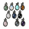 Natural & Synthetic Mixed Gemstone Pendants G-I370-09AS-1