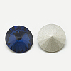 Pointed Back Glass Rhinestone Cabochons RGLA-T086-8mm-13-2