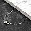 Anti-Tarnish Rhodium Plated 925 Sterling Silver Necklaces STER-M034-32B-1