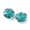 Transparent Electroplate Glass Beads GLAA-D016-17D-1