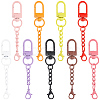 54Pcs Spray Painted Iron Swivel Clasps FIND-SC0022-76-1
