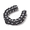 Glass Seed Beaded Horse Shoes Pendants PALLOY-MZ01179-02-4