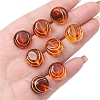 Imitation Amber Transparent Acrylic Beads X-MACR-D071-02E-1