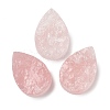 Natural Rose Quartz Cabochons G-K338-40C-02-1