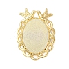Alloy Pendant Cabochon Settings PALLOY-E577-37G-1