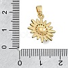 Brass Micro Pave Clear Cubic Zirconia Pendants KK-C263-22E-G-3