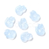 Electroplate Glass Cabochons EGLA-D007-04G-1