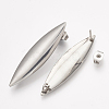 Non-Tarnish 304 Stainless Steel Stud Earring Findings STAS-Q231-09A-1