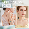 5M Synthetic Turquoise Chips & ABS Plastic Imitation Pearl Beaded Chains & 1Pc Plastic Empty Spools for Wire & 10Pcs & 30Pcs Long-Lasting Plated Brass Open Jump Rings DIY-SC0028-26-5