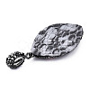 Polymer Clay Rhinestone Pendants RB-S056-12A-B-3