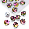 Electroplated Glass Charms EGLA-N006-015B-2