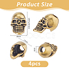4Pcs Brass European Beads KK-FH0008-27B-AG-2