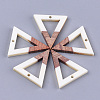 Resin & Walnut Wood Pendants RESI-S358-56A-1