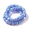 Electroplate Opaque Glass Beads X-GLAA-F108-10A-03-2