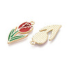 Alloy Enamel Pendants ENAM-T024-33M-G-2