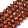 Natural Red Jasper Bead Strands G-R193-11-6mm-2