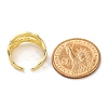 Rack Plating Brass Cuff Finger Rings for Women RJEW-M028-23G-3