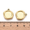 304 Stainless Steel Pendant Cabochon Settings STAS-T067-70A-G-3