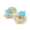 Rack Plating Brass Micro Pave Cubic Zirconia Lobster Claw Clasps KK-C041-03B-G-2