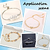 32Pcs Rack Plating Adjustable Brass Slider Bracelet Making KK-SP0001-78G-5