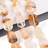 Natural Yellow Hematoid Quartz/Golden Healer Quartz Beads Strands G-C098-A29-01-1