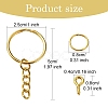 Iron Split Key Rings & Open Jump Rings & Screw Eye Pin Peg Bails Kits DIY-YW0009-10-3