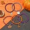 5Pcs 5 Style Glass Seed Beaded Stretch Bracelets Set BJEW-TA00275-2
