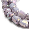 Electroplate Glass Beads Strand GLAA-G088-03-01-5