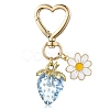 Acrylic Strawberry Pendant Decoration HJEW-SW00120-02-1