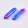 Two Tone Glass Double Terminated Point Beads GLAA-S167-12C-2