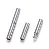 Tarnish Resistant 304 Stainless Steel Bayonet Clasps STAS-F108-12P-2.2mm-2