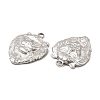 Non-Tarnish 304 Stainless Steel Pendant Cabochon Settings STAS-E182-03P-2