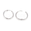Tarnish Resistant 202 Stainless Steel Huggie Hoop Earrings X-EJEW-F111A-25mm-P-3