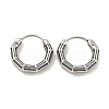 316 Surgical Stainless Steel Hoop Earrings EJEW-D096-12AS-05-1