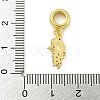 Rack Plating Brass & Cubic Zirconia & ABS Plastic Pearl European Pendants KK-Z067-61B-G-3
