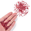 Transparent Colours Luster Glass Bugle Beads SEED-N005-001-A06-5