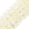 Transparent Electroplate Glass Beads Strands EGLA-P062-01A-01-1