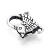 925 Sterling Silver Lobster Claw Clasps STER-T009-28AS-2