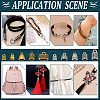 150Pcs 15 Styles Tibetan Style Cord Ends FIND-PH0028-89-5