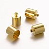 Brass Column Cord Ends KK-F0320-D-07G-2