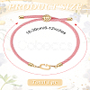 1Pc Adjustable Nylon Cord Slider Bracelets for Women BJEW-LP0001-32G-03-2