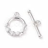 Eco-friendly Brass Toggle Clasps KK-D082-11S-1