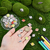 52Pcs 13 Styles Alloy Enamel Connector Charms ENAM-DC0002-03-3
