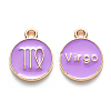 Alloy Enamel Pendants ENAM-S124-01B-01B-1