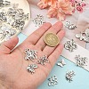 40Pcs 8 Styles Tibetan Style Alloy Pendants TIBE-YW0001-65-4