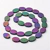 Electroplate Non-magnetic Synthetic Hematite Beads Strands G-F300-10-F02-2