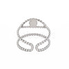 Tarnish Resistant 304 Stainless Steel Open Pad Ring Cabochon Settings STAS-S119-157P-2
