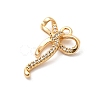 Brass Micro Pave Cubic Zirconia Pendants KK-F916-14G-2