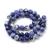 Natural South Africa Sodalite Beads Strands G-S259-35-8mm-2