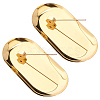 2Pcs Hexagon Brass Incense Burner Holder AJEW-ME0004-08-1